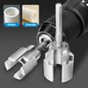 Pipe Thread Cutting Tool, Integrated Internal & External Pipe Threading Tool, PVC Thread Maker Tool, 1/2'' 3/4'', Electric Drill Thread Size Maker Kit for Home Repair