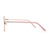 Optical Quality Round Spring Hinge Metal Rim Blue Light Filtering Computer Glasses Rose Gold Black