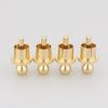 16Pcs Gold Plated RCA Caps Plug Short-Circuit Shielding Socket Protect Cover
