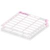 PRICARO Essensplaner "Marmor", rosa, A4, 25 Blatt, 3 Stück