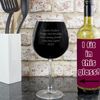 Personalised Engraved Large Wine Glass - For A Whole Bottle!