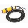 NOYITO E3F-DS10C4 Proximity Switch Photoelectric Sensor 10cm Detection Distance Diffuse Reflection Infrared Sensor DC 6-36V 3-Wire NPN NO