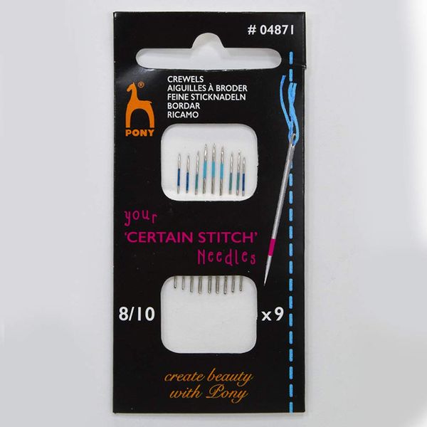Pony Hand Sewing Needles, Grey, 45207