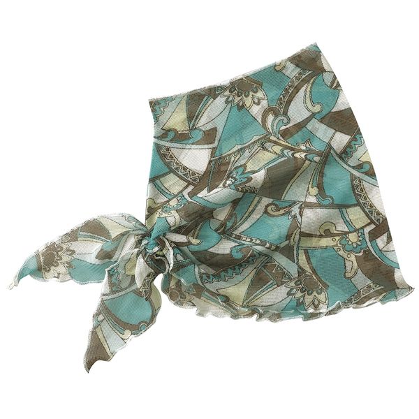 Selvin Silk Neck Cover Turquoise