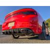 For 15-Up Dodge Charger Base | SRT MATTE BLACK Rear Bumper Quad Exhaust Diffuser