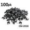 100-Pack Coax RG6 Nail On Cable Clips, Black