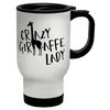 Shopagift Crazy Giraffe Lady Travel Mug Cup