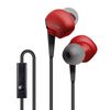 Elecom Stereo Headphone (with Microphone) Ear Plug Type φ3.5 Red