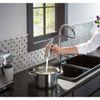 KOHLER Rubicon Single-Handle Pull-Down Sprayer Kitchen Faucet, Vibrant Stainless
