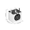 sourcing map S-video PCB Mount 4 Pin Mini Din Socket Audio Video Connector Black 5Pcs