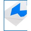 A ABSOPRO 2pcs Blue Silver Tone Arrow Pattern Reflective Car Sticker Decal Item Replacement