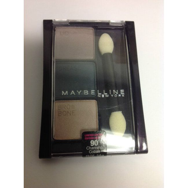 Maybelline Expert Wear Trio Eye Shadow Charming Cobalt #90 NEW .