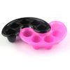 2 Pcs Nail Soaking Hand Bowl Manicure Soak Off Finger Bowl Separate Manicure Bowl Manicure Bowl Hand Soak Nail Soak Off Bowl Nail Art Tips Bowl for Polishing Remover Treatment (Rose Red and Black)