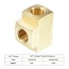 sourcing map Brass Hose Fitting Tee 1/8 NPT Female Thread 3 Way Pipe Connector Adapter