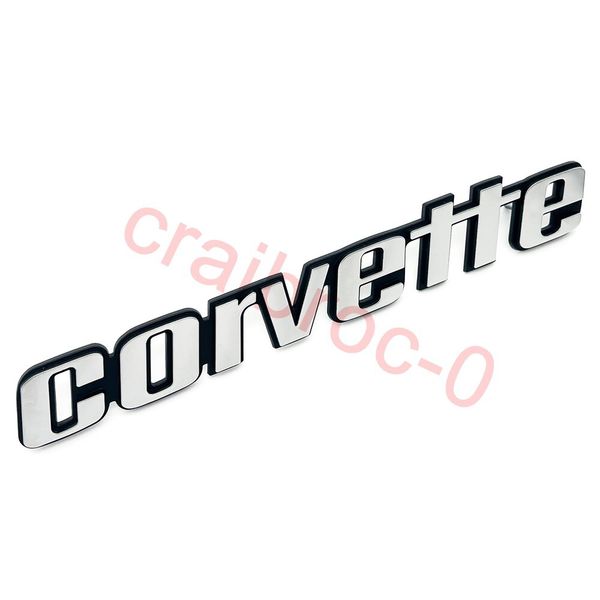 New 1 Pc Chrome Corvette Rear Bumper Emblems For 1976 -1979 C3 Badges