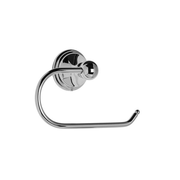 Croydex Westminster Toilet Roll Holder, Zinc Alloy Construction, Classic Wall Mounted Toilet Paper Holder, All Fixings Included, Chrome Plated Finish, Part of Matching Accessories Range, 10x16.5x6cm