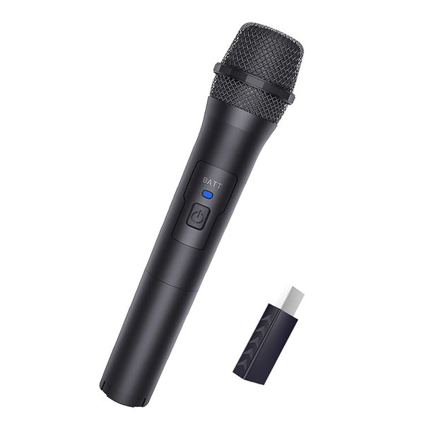 Switch/Switch OLED Compatible, Wireless Microphone, USB Microphone, Compatible with Switch OLED Model, 2.4G Wireless Transmission, Cordless Karaoke Mic, Compatible with For Switch, OLED, P5, P4, Pro,