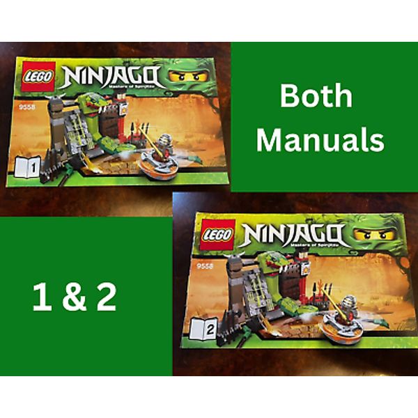 LEGO 9558 NINJAGO Instruction Manual ONLY Training Set