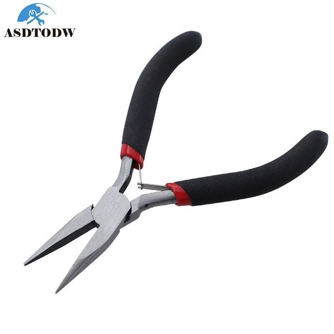 2 Packs Nylon Nose Pliers Double Nylon Pliers Carbon Steel Jewelry Pliers  DIY Tools for Beading, Looping, Shaping Wire, Jewelry Making and Other