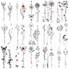 VIWIEU Temporary Tattoos, 15 Pieces, Butterflies, Flowers, Birds, Roses, Stylish, Women's, Girls, Black, White, Temporary Sexy Body Stickers, Gift, Birthday Parties, Photo Shoots, Weddings, Holidays, Waterproof, Long Lasting, Easy to Apply to Arms, Sternu
