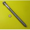 Galvanized Hex Head Lag Screw  3/4 Threads x 10.00" Length, 2 pcs