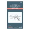 Spellbinders Copperplate Congratulations Press Plate, Metal
