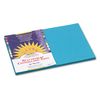 SunWorks 7707 Construction Paper, 58 lbs., 12 x 18, Turquoise, 50 Sheets/Pack