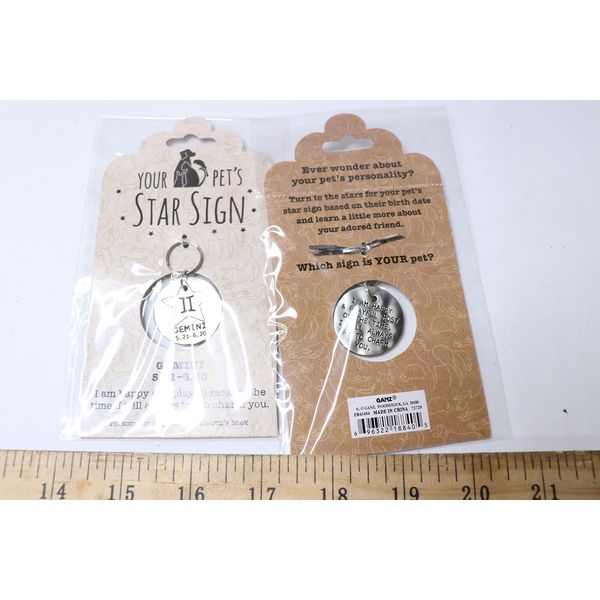 (2-Pk) Ganz Gemini Star Sign Pet Charm ER65484