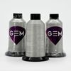 GEM Machine Embroidery Thread, 1x 3000M Cone, 40wt Polyester, Neutral Grey, for Embroidery Machines