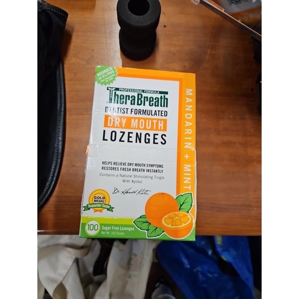 TheraBreath Dry Mouth Mandarin Mint Lozenges; 100 count, 165 g