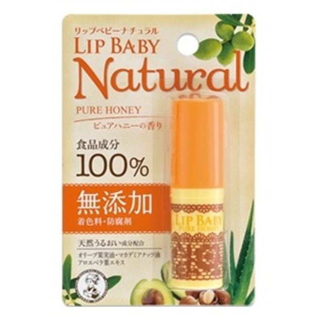 [Rohto Pharmaceutical] Mentholatum Lip Baby Natural Pure Honey Scent 1 bottle [Cosmetics]