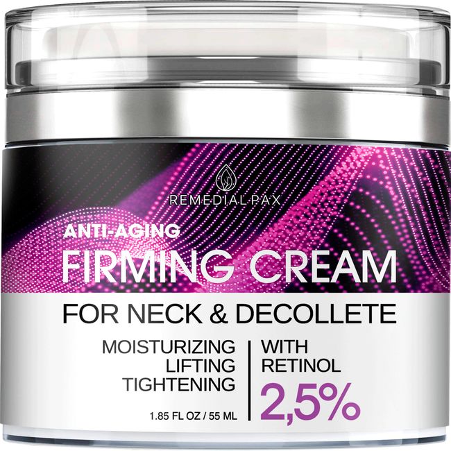 Neck Firming Cream - Anti Aging Facial Moisturizer with Retinol - Decollette