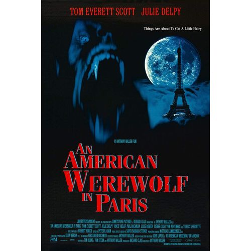 Movie Poster AN AMERICAN WEREWOLF IN PARIS 2 Sided ORIGINAL 27x40 JULIE DELPY
