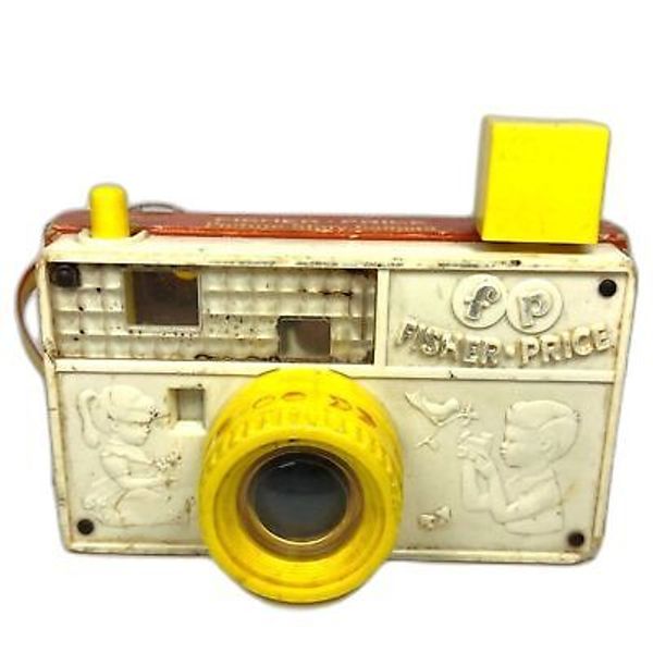 VINTAGE FISHER-PRICE PICTURE STORY CAMERA + FLASH Kid's Learning Toy 1967