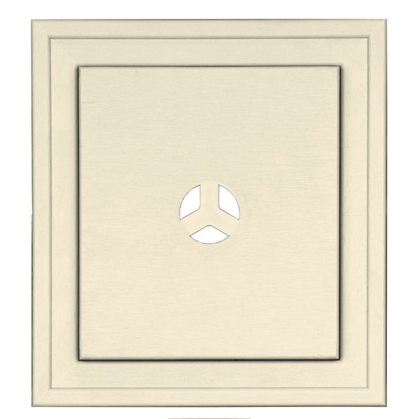 J-BLOCK Heritage Cream 020 Square Mount Master Vinyl Siding Accessory 8”x8”x2”