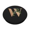 gold plants noble letter W initial letter W PopSockets Swappable PopGrip