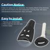 A ABSOPRO 4 Buttons Key Shell Case Keyless Entry Remote Key Fob Replacement Case for SAAB 93 2007-2012