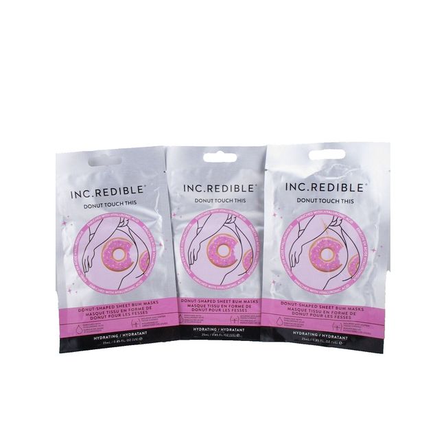 Inc. Redible Donut Touch This, Donut-Shaped Sheet Bum Masks, 3 ct - FREE SHIPP!