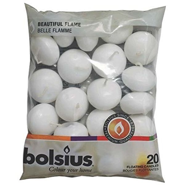 BOLSIUS 20 FLOATING CANDLES [White] x 1