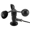 Mootea Wind Sensor,4-20mA Pulse Signal Output Aluminum Alloy Wind Speed Sensor Anemometer Wind Speed Detector