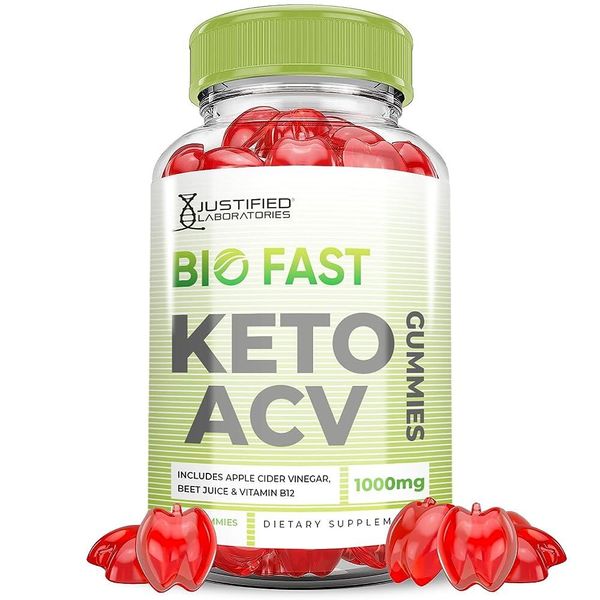 Justified Laboratories Biofast Keto ACV Jelly 1000MG Apple Cider 60 Count