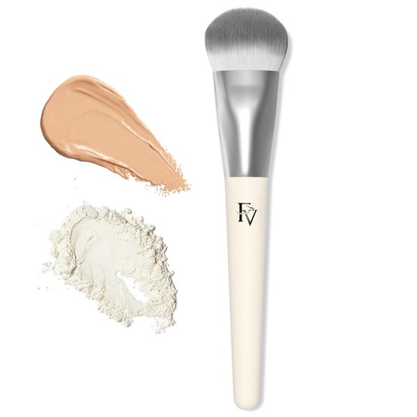 FV Foundation Pinsel für Puder oder Flüssige, Leicht zu Mischen, Dichte Synthetische Premium Pinselhaare, Professionelle Liquid Foundation Brush, Make Up Pinsel für Natürliches Finish, Cruelty-free