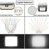 Wide Angle Flood Lights with Motion Sensor & Solar Power i182 LEDs 2500Lm 2-Pack