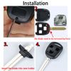 Key Fob Case Shell Pad Replacement For Mitsubishi Eclipse Galant Lancer Mirage