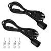 LUNKESI E26 Socket PSE Certified, 8.5 ft (2.5 m), Bulb Socket, E26 Socket, Socket with Cord, Hanging Light, Outlet, Intermediate Switch, E26 Base, For Lighting 2 Pieces, Black