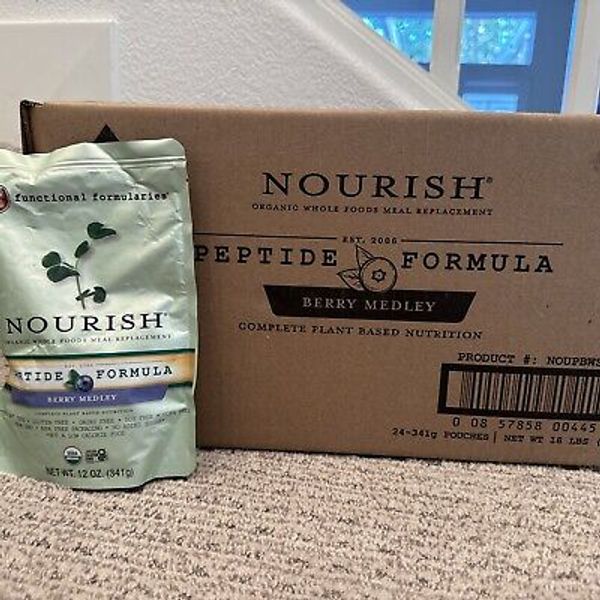 24 Pouches Nourish Peptide Tube Feeding Formula Functional Formularies Meal
