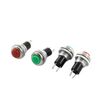 uxcell 4 x Red Green SPST Momentary 10 mm Panel Mount Metal Push Button Switch