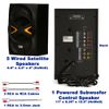 Acoustic Audio Bluetooth 5.1 Speaker System with LED Lights Home 6 Speaker Set