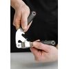 MasterClass Garlic Press with Soft Grip Handle, Stainless Steel, 17.5 cm, Black