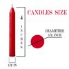 100 pc Bulk Red Christmas Tree Candles For Chime,Pyramid,Carousel- 4  x 1/2 inch